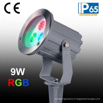 9W RGB LED Garden Landscape Light avec Spike (JP83834)